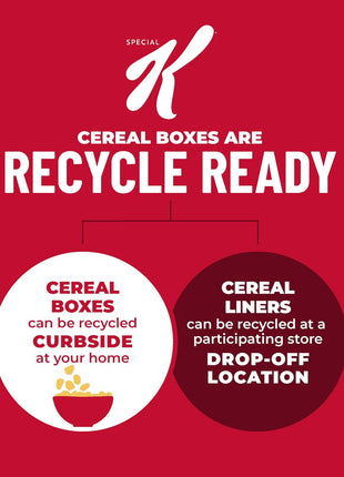 Kellogg's Special K Breakfast Cereal, Family Breakfast, Fiber Cereal, Giant Size, Red Berries, 19.2oz Box (1 Box)