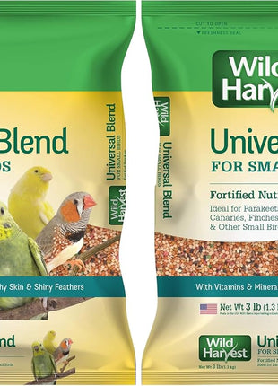 Wild Harvest Universal Blend For Small Birds 3 Pounds, Foritified Nutrition