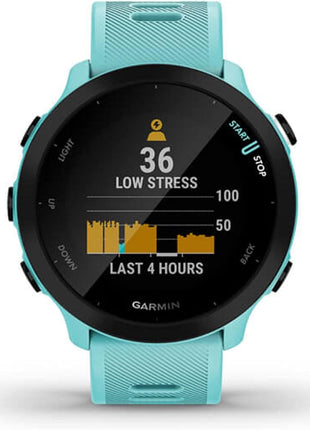 Garmin Forerunner 55, GPS Running Watch with Daily Suggested Workouts, Up to 2 Weeks of Battery Life, Aqua