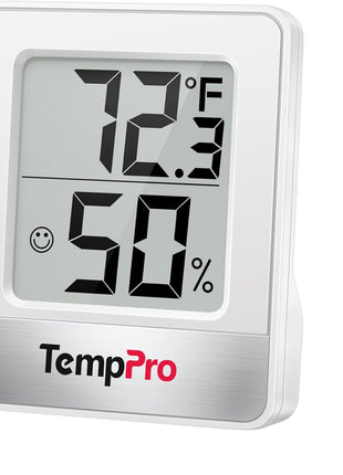 TempPro TP49 Digital Hygrometer Indoor Thermometer Humidity Meter Room Thermometer with Temperature and Humidity Monitor Mini Hygrometer Outdoor Thermometer (Previously ThermoPro)