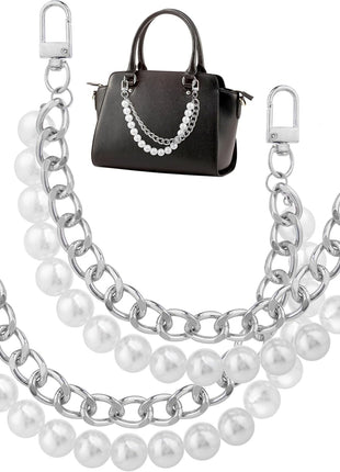 2Pcs Pearl Purse Chain