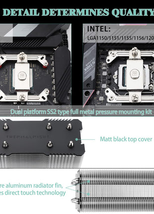 Thermalright Assassin X120 Refined SE CPU Air Cooler, 4 Heat Pipes, TL-C12C PWM Fan, Aluminium Heatsink Cover, AGHP Technology, for AMD AM4/AM5/Intel LGA 1150/1151/1155/1200/1700/1851(AX120 R SE)
