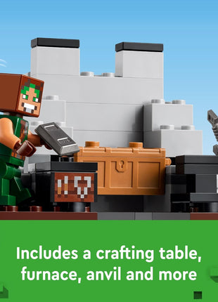 LEGO Minecraft The Wolf Stronghold Fortress Playset, Video Game Toy for Boys and Girls, Action Packed Castle Building Set with Minifigures, Minecraft Toy Gift for Kids Ages 8 and Up, 21261