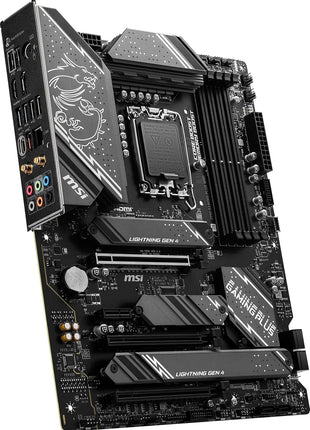 MSI Z790 Gaming Plus WiFi-AMZ Gaming Motherboard (Support 14th/13th/12th Gen Intel Processors, LGA 1700, DDR5, PCIe 5.0, M.2 Slots, 2.5Gbps LAN, USB 3.2 Gen2, Wi-Fi 6E, Bluetooth 5.3, ATX)