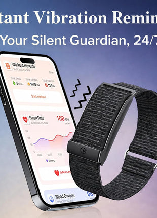 Smart Bracelet,Health and Fitness Tracker,24/7 Heart Monitor & Sleep Tracker, Multi-Sport Tracker Wristband with Free APP (Black)