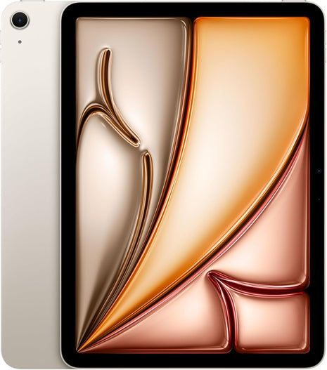 Apple iPad Air 11-inch with M3 chip Built for Apple Intelligence, Liquid Retina Display, 128GB, 12MP Front/Back Camera, Wi-Fi 6E, Touch ID, All-Day Battery Life ??Starlight