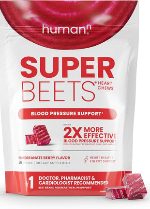 HumanN SuperBeets Heart Chews & SuperBerine Capsules