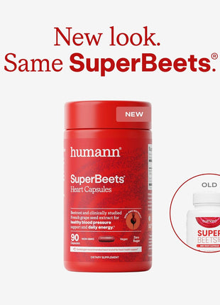 HumanN SuperBeets Beet Root Capsules Quick Release 1000mg, Helps Support Nitric Oxide Production, Blood Pressure, Heart Health, Contains Non GMO Beetroot Powder, Studied Antioxidants 90 Count