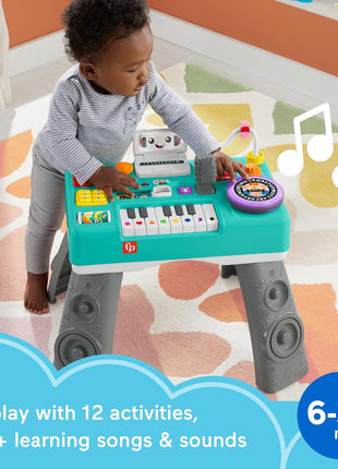 Fisher-Price Baby & Toddler Toy Laugh & Learn DJ Table, Educational Musical Activity Center for Developmental Play Infants Ages 6+ Months