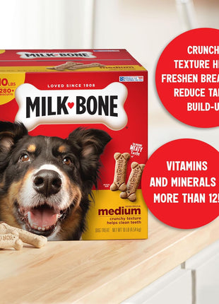 Milk-Bone Original Dog Treats Biscuits for Medium Dogs, 10 Pound