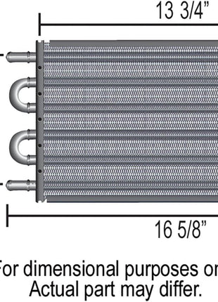 Derale 15502 Aluminum/Copper Universal Engine Oil Cooler Kit, Sandwich Adapter