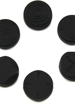 1 Set Analog Silicone Thumb Stick Grip Joystick Caps Cover for PSV 1000 2000 Black