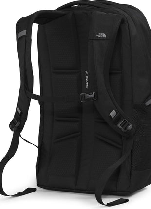 THE NORTH FACE Women's Jester Luxe Everyday Laptop Backpack, TNF Black/Burnt Coral Metallic, One Size