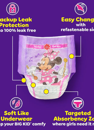 Pull-Ups Girls' Potty Training Pants, Size 3T-4T Training Underwear (32-40 lbs), 112 Count