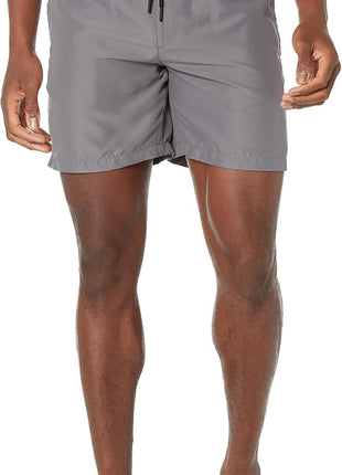 Amazon Essentials Men's Swim Trunks with Mesh Lining, Pockets, Drawstring Closure