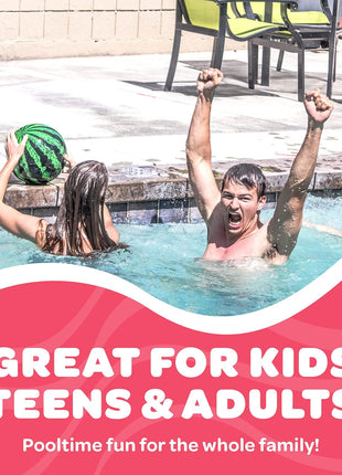 Watermelon Ball – Cool Underwater Pool Toy for Teen Boys, Girls, Men & Women. Great Gifts for Swimming, Diving & Backyard Games. Best for Birthday Presents, Spring Vacation & Summer Family Fun.