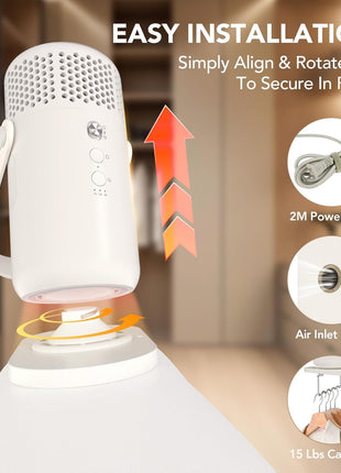 Portable Clothes Dryer, Compact Portable Dryer Machine for Apartment, RV, Travel - Premium 1000w Mini Dryer with Dry Bag, Hook for Light Clothes, Underwear