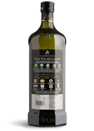 Atlas 1 LT Cold Press Extra Virgin Olive Oil with Polyphenol Rich from Morocco | Newly Harvested Unprocessed from One Single Family Farm | Moroccan Organic EVOO Trusted by Award-Winning Chefs