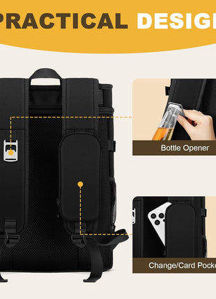 MIYCOO Cooler Backpack - 40 Cans Insulated Backpack Cooler for Men & Women, Portable 2 Leak Proof Compartments Coolers Bag for Beach Travel Picnic Lunch Hiking BBQ Camping