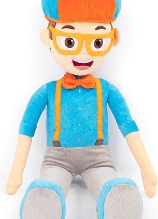 Blippi Toddler Kids Plush Pillow Buddy, Blue | 24 Inches, Official Product, Ultra-Soft Polyester, Stuffed Plushie, Spot Clean Only, Kids Gift