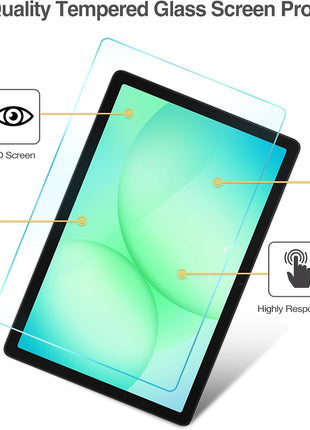 ProCase 2 Pack Screen Protector for Galaxy Tab A11 Plus/Tab A9 Plus | Quality HD Clear Tempered Glass 9H Film Guard for Tab A11+ 2025 / A9+ 5G 11" 2023