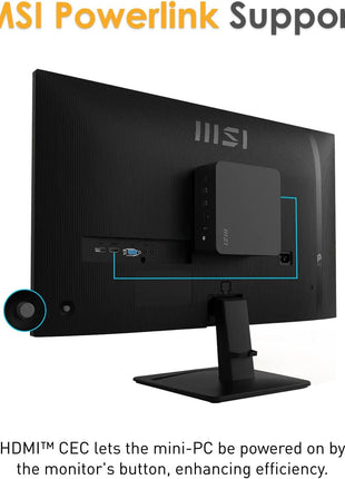 msi PRO MP275 E2 27-inch IPS 1920 x 1080 (FHD) Gaming Office Monitor, 120Hz, Free-Synch, HDMI, DisplayPort, VGA Port, VESA Mountable, Tilt, Speaker, 4-Side Slim Bezel 1ms, Black