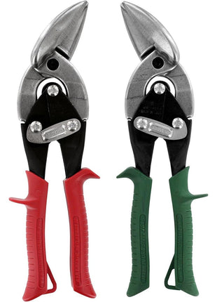MIDWEST Aviation Snip Set - Left and Right Cut Offset Tinner Shears, Made in the USA - MWT-6510C