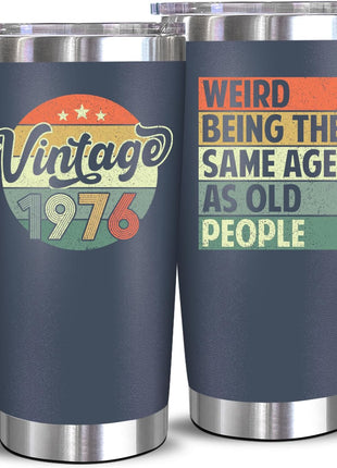 NewEleven 50th Birthday Gifts For Men Women - 50th Birthday Decorations For Him Her - Present For Men Women Turning 50 Year Old Gifts For Mom, Dad, Wife, Husband - 20 Oz Tumbler