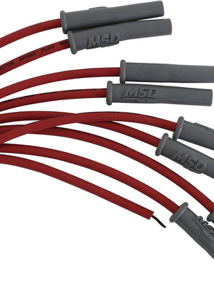 MSD 31779 Super Conductor Spark Plug Wire Set, Red