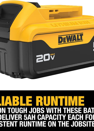 DEWALT 20V MAX 5 Ah Lithium Ion Battery (DCB205)