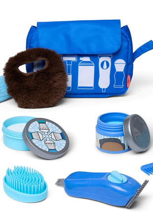 Melissa & Doug Barber Shop Pretend Play Set for Kids (16 Piece) – Shaving Toys, Wearable Beard & Grooming Accessories – Role Play Kit for Boys & Girls Ages 3+