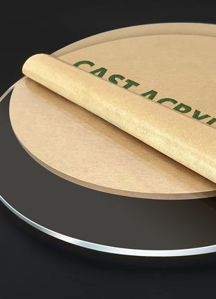 4 Pieces 1/8" Round Plexiglass Sheet, 6 Inch Diameter Clear Acrylic Circle, Cake Disk Acrylic Sheet, Plexiglass Table Top, Round Acrylic Backdrop