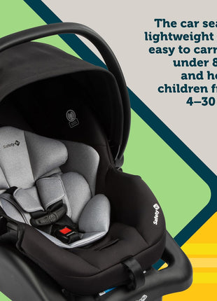 Safety 1st Grow and Go Flex 8-in-1 Car Seat Stroller Combo, Baby Stroller Travel Systems for Infants 4-30 lbs, Stroller and Carseat Combo Set, Foundry