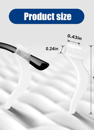 SMARTTOP Eyeglass Ear Grips -20 Pairs eye glasses ear grippers Anti-slip Holder, Silicone Ear Hook, eyeglasses ear grip Sleeve Retainer for Sports Glasses, Sunglasses Reading Glasses
