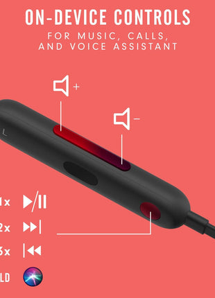 Beats Flex Wireless Earbuds - Apple W1 Headphone Chip, Magnetic Earphones, Class 1 Bluetooth, 12 Hours of Listening Time, Built-in Microphone - Black