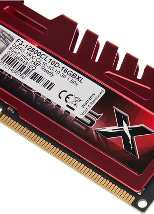 G.SKILL RipjawsX Series DDR3 RAM (XMP) 16GB (2x8GB) 1600MT/s CL10-10-10-30 1.50V Desktop Computer Memory U-DIMM (F3-12800CL10D-16GBXL)