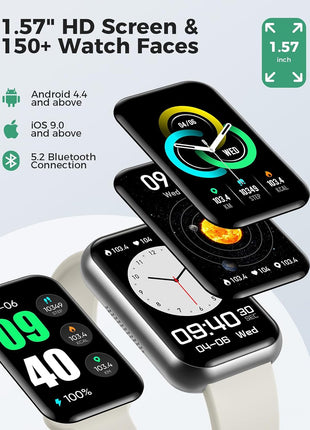 Smart Watch Fitness Tracker (Answer/Make Call), 24/7 Heart Rate Spo2 Blood Pressure Monitor Sleep Tracker, 114 Sports Modes Pedometer Calorie Step Tracker, Waterproof Activity Tracker for Men Women