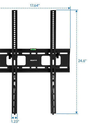 Mount-It! Portrait TV Wall Mount, Low Profile TV Mount for Vertical Mounting of Displays from 37 inch to 75 inch, High 165 lb Weight Capacity, Anti-Theft Design, Tilting Menu Wall Board Mount, Sturdy Design