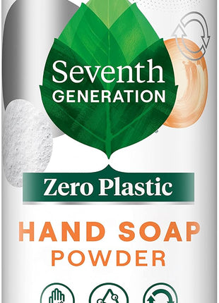 Seventh Generation Zero Plastic Hand Wash Powder Lathering Cleanser Mandarin Orange and Grapefruit Foaming 5 oz