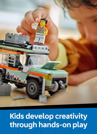 LEGO City Off-Road 4x4 Mountain Truck Toy - Building Toy Set for Kids, Boys and Girls, Ages 6+ - Fun Gift Idea for Birthdays and Holidays - with Adventurer Minifigure and Accessories - 60447