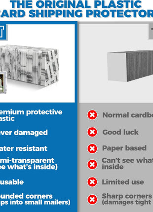 Trading Card Shipping Protectors - Premium Ultra Strong Plastic Inserts - 110 Pack - 3.5'' x 4.5''