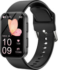 MorePro Health Fitness Tracker for Women Men, 24/7 Heart Rate Blood Pressure & Oxygen Monitoring, Sleep Tracker, 100+ Sport Modes Smart Watch, IP68 Waterproof, 2 Bands, Compatible Android iOS