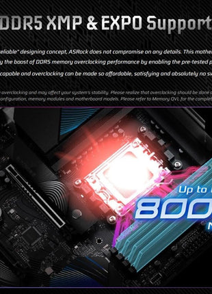 ASRock Phantom Gaming X870 Riptide WiFi 7 AMD Ryzen Socket AM5 ATX Motherboard DDR5 DIMMs 8000 MHz 256 GB USB4 M.2 SATA3 6.0 Gb/s
