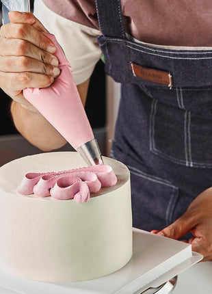 Piping Bag - Disposable Cake Decorating Bag | Pastry Bag 56 Count, 16 inch, Clear, Tipless Icing Bags, Cream Frosting and Cookie Decoration