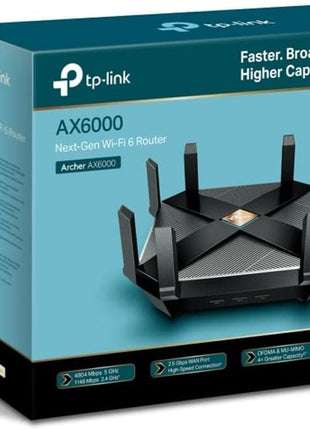 TP-Link AX6000 WiFi 6 Router(Archer AX6000) -802.11ax Wireless 8-Stream Gaming Router, 2.5G WAN, 8 Gigabit LAN Ports, MU-MIMO, 1.8GHz Quad-Core CPU