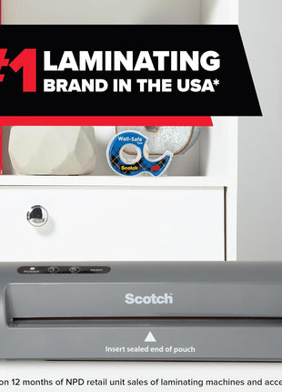 Scotch TL901X Thermal Laminator, 1 Laminating Machine, Gray, Laminate School Assignments and Documents, for Dorm Room or School Supplies, 9 in.