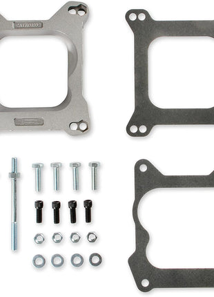 Mr. Gasket Carburetor Adapter Kit 4Bbl To 4Bbl, Silver