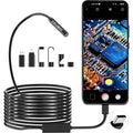 1920P Snake Inspection Borescope, Pancellent Type C Endoscope, Scope Camera with 8 LED Lights for Android and iOS Smartphone, iPhone, iPad, Samsung (16.5 FT/5M)