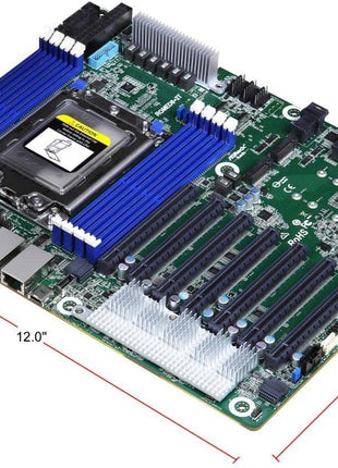ASRock Rack ROMED8-2T Single Socket SP3 LGA 4094/ DDR4/ SATA3&USB3.1/ V&2GbE/ ATX Motherboard