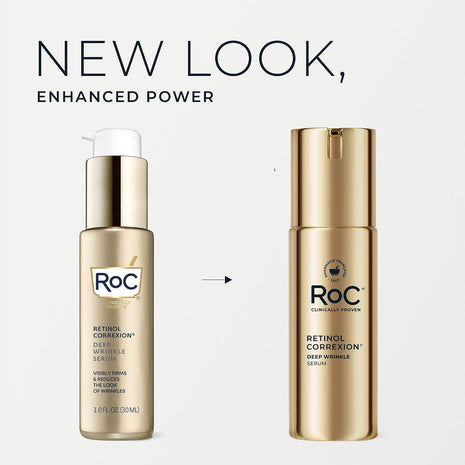 RoC Retinol Correxion Deep Wrinkle Retinol Face Serum, Ascorbic Acid, 1 0z